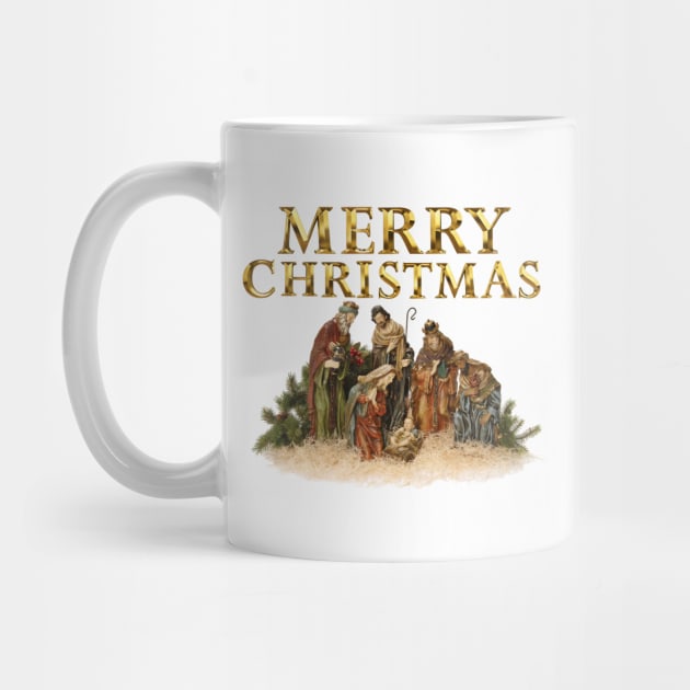 Merry Christmas Nativity Scene by InStyle Designs